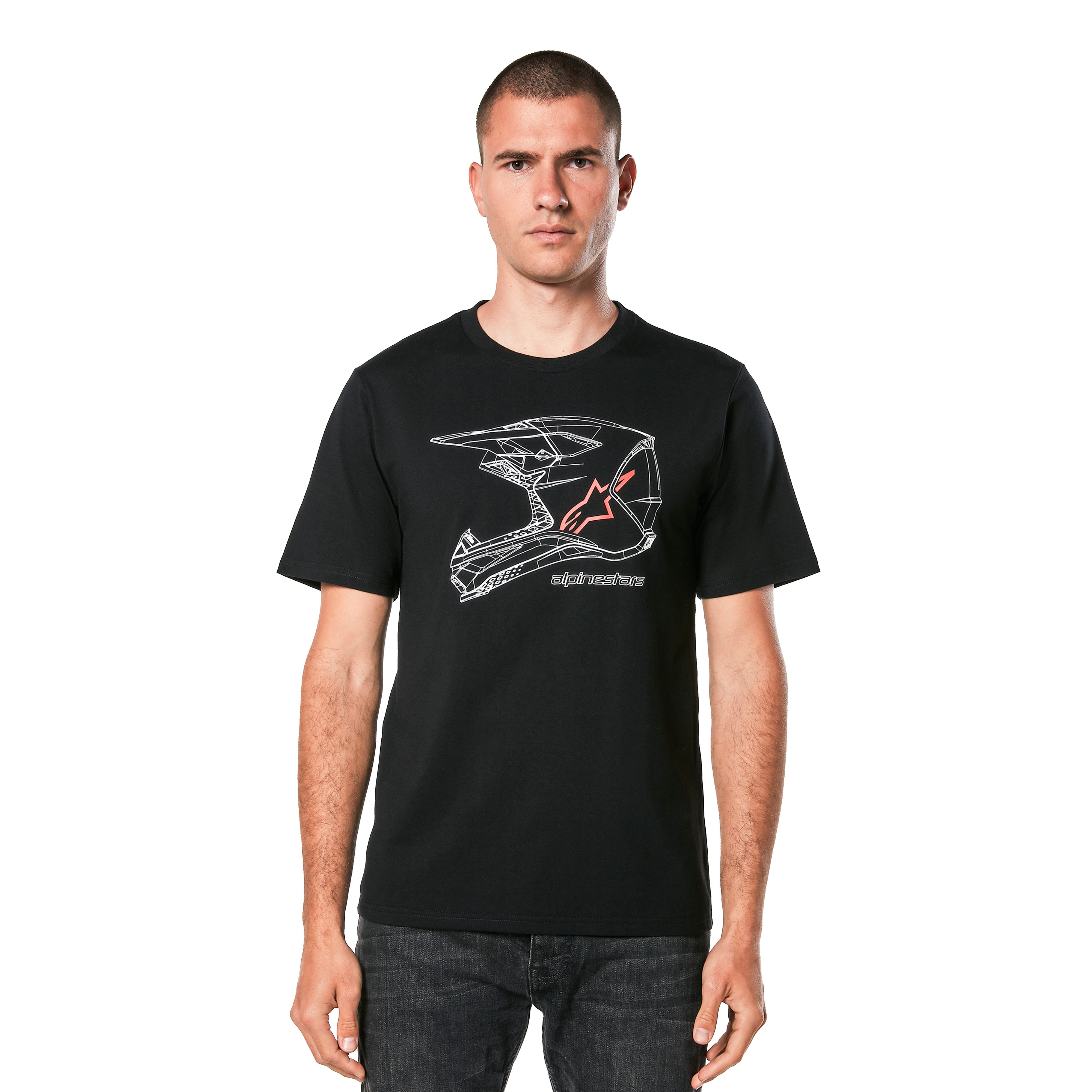 Alpinestars T-Shirt "MX Helmet" Schwarz günstig online kaufen