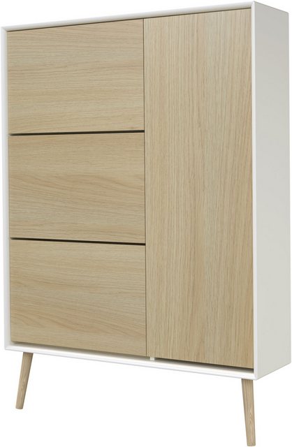 Tenzo Schuhschrank Alba Schuhschrank 3 Flaps 1 Door 1-p (33-St) 3 Kappen 1 günstig online kaufen