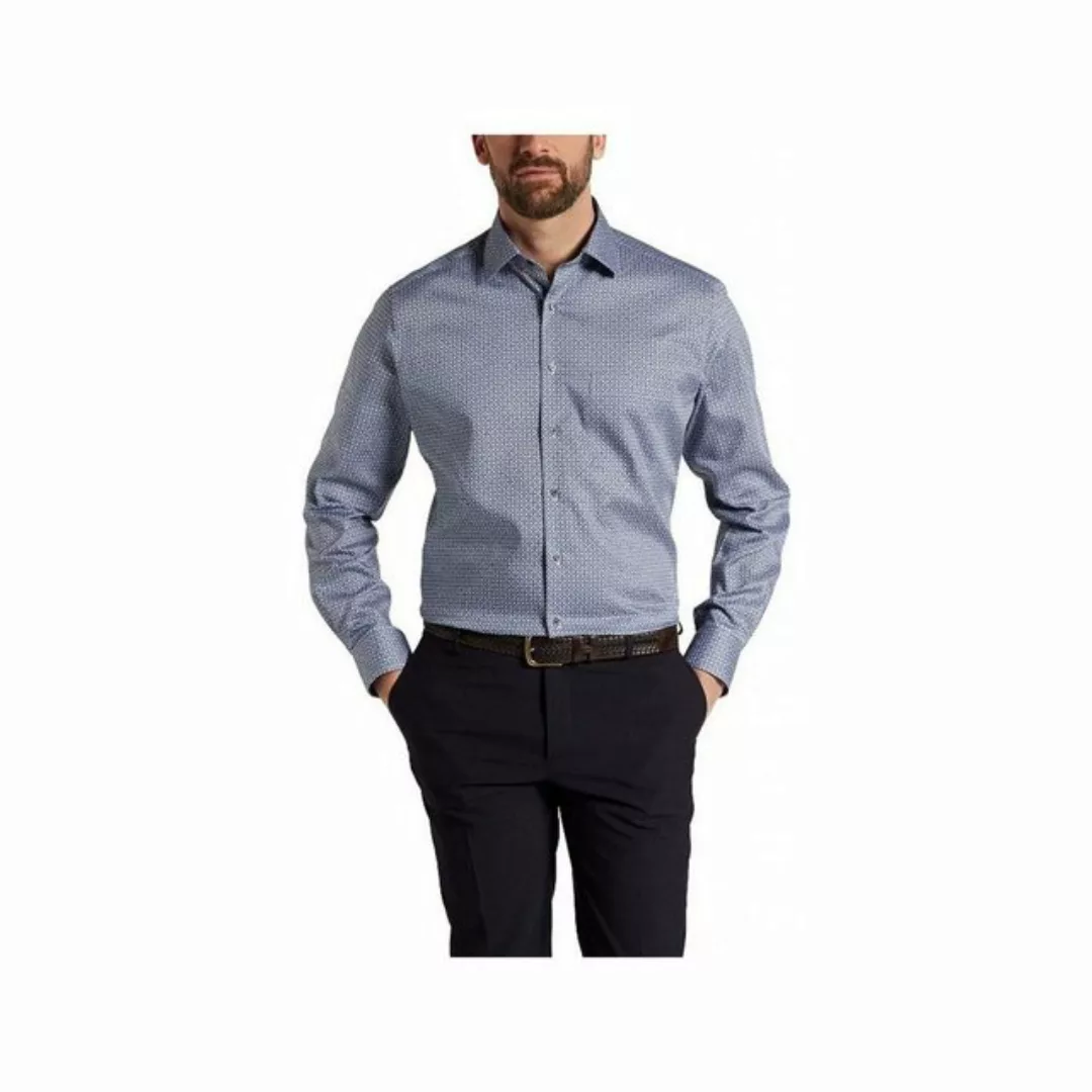 Eterna Langarmhemd blau regular fit (1-tlg) günstig online kaufen