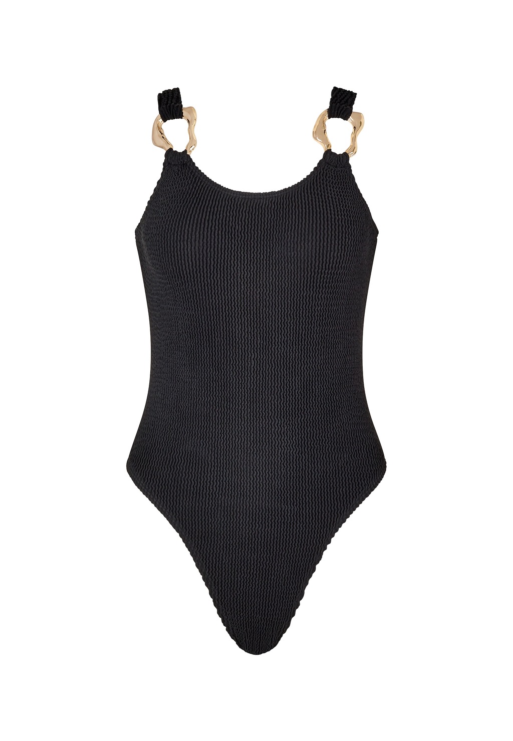 Moda Minx Badeanzug "SCRUNCH Irregular Hoop", (1 St.), mit tollem Schmuckel günstig online kaufen