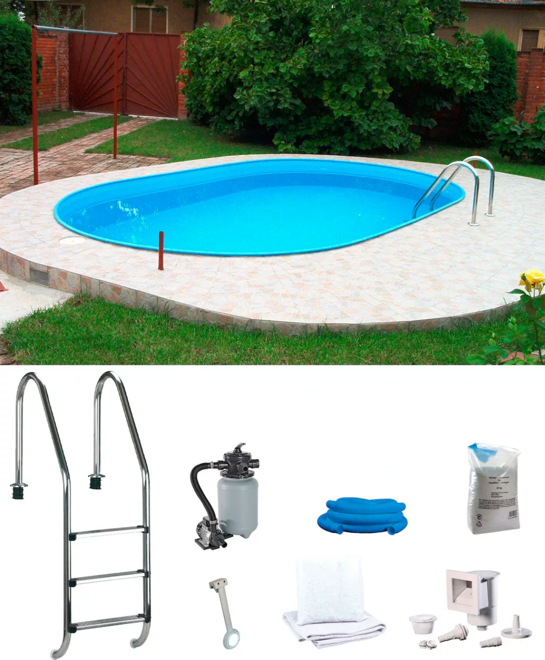 my POOL BWT Ovalpool, (Spar-Set, 7 tlg.), inkl. Einhänge-LED-Scheinwerfer günstig online kaufen