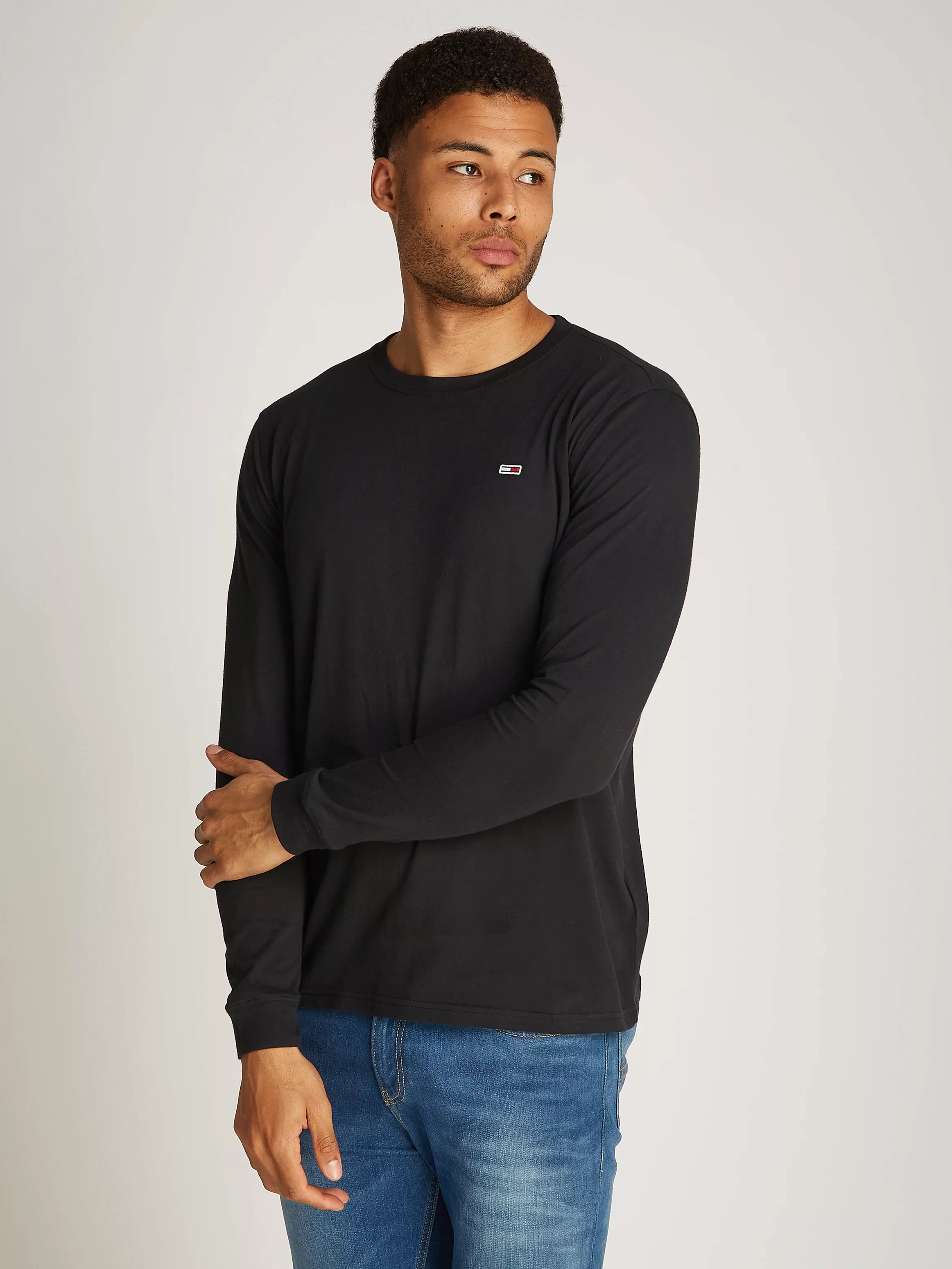 Tommy Jeans Langarmshirt "TJM SLIM 2PACK L/S EXT", mit Logoprägung günstig online kaufen