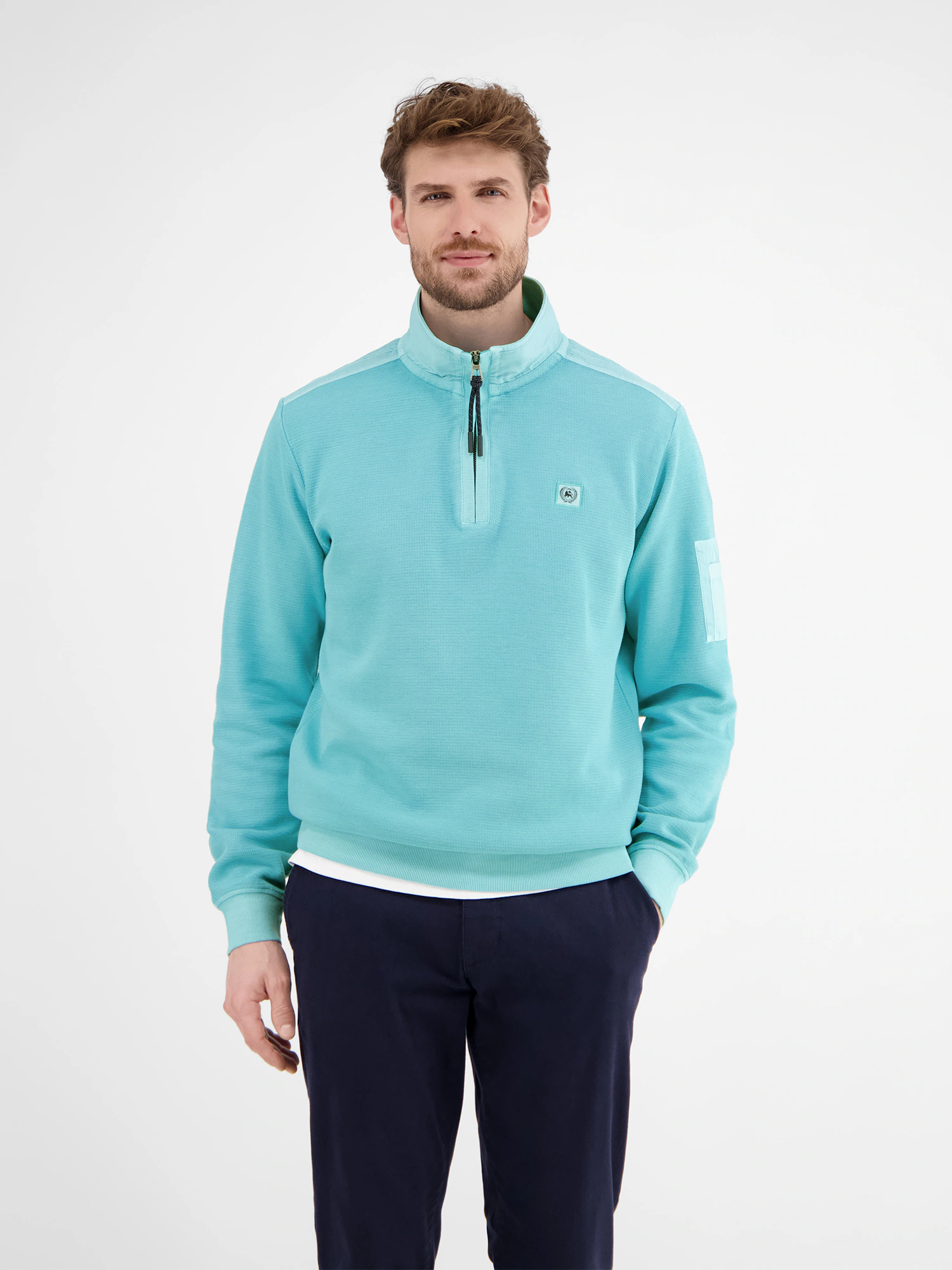 LERROS Sweatshirt "LERROS Sweattroyer in Zig-Zag-Struktur" günstig online kaufen
