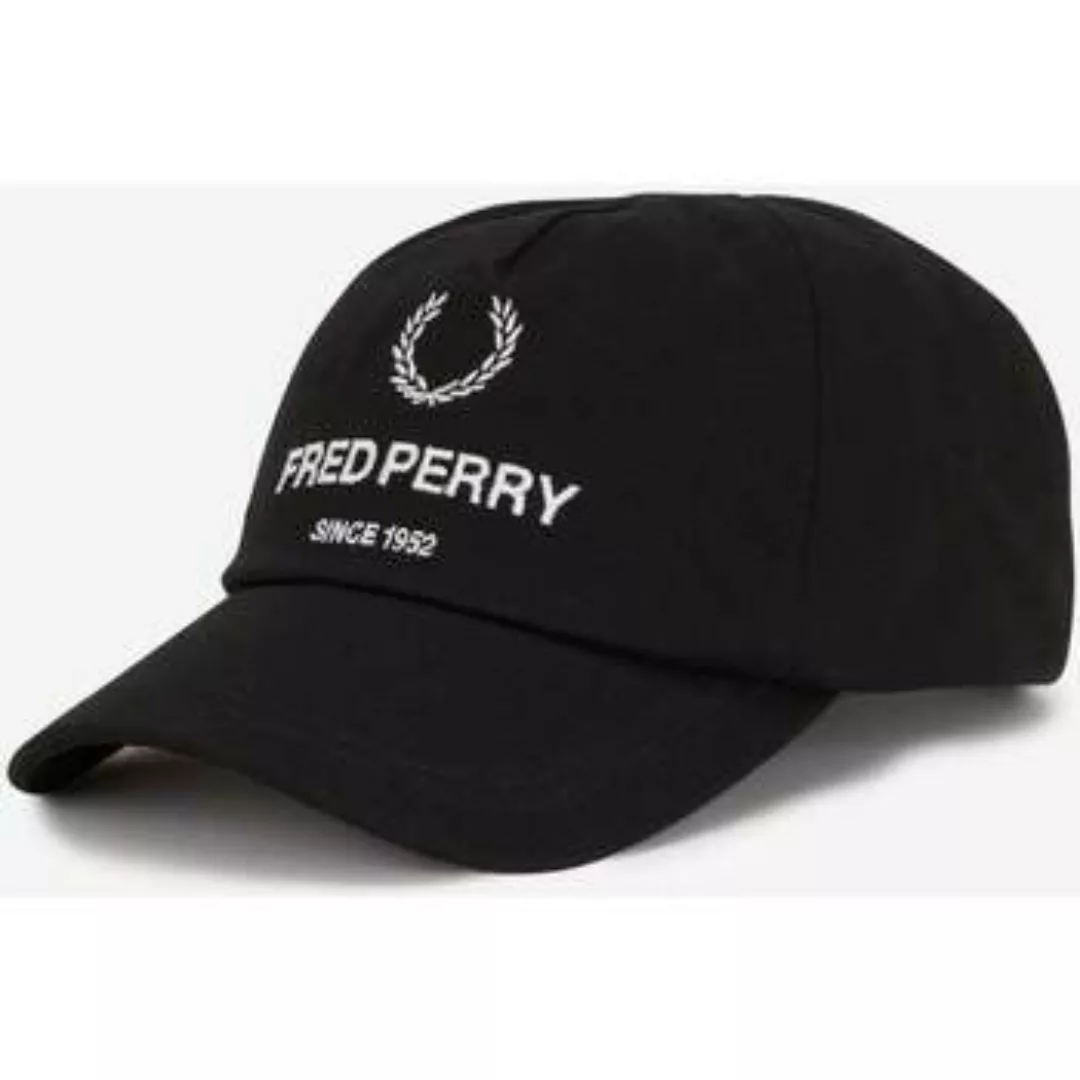 Fred Perry  Schirmmütze Cotton canvas branded cap - black günstig online kaufen