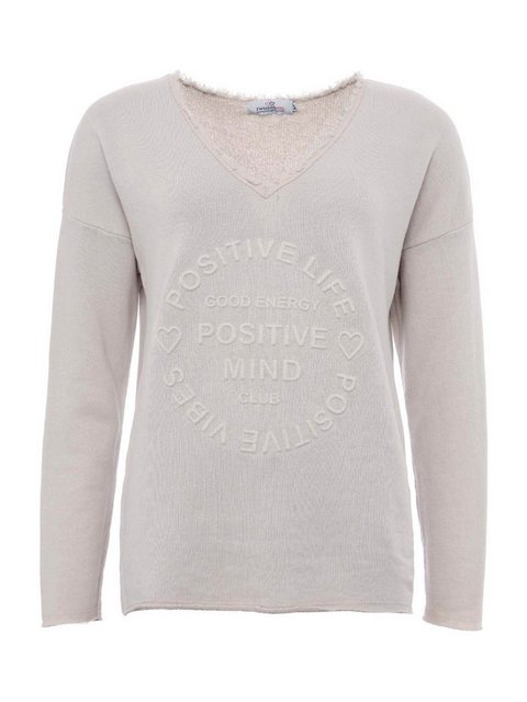 Zwillingsherz Sweatshirt Positive Mind (1-tlg) Fransen günstig online kaufen