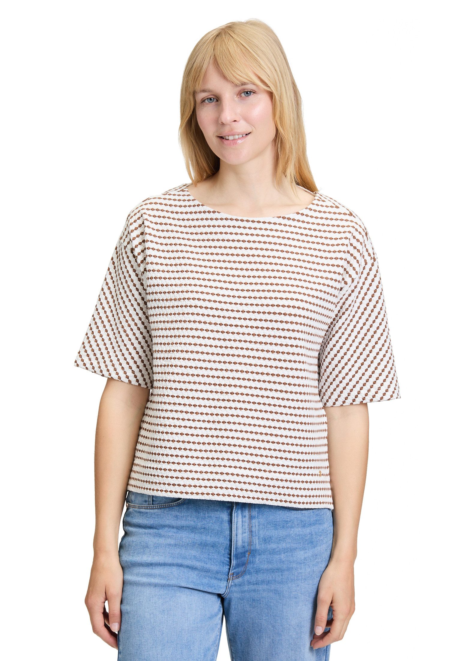 Betty&Co Kurzarmshirt "Betty & Co Damen Sweatpullover mit Rundhalsausschnit günstig online kaufen