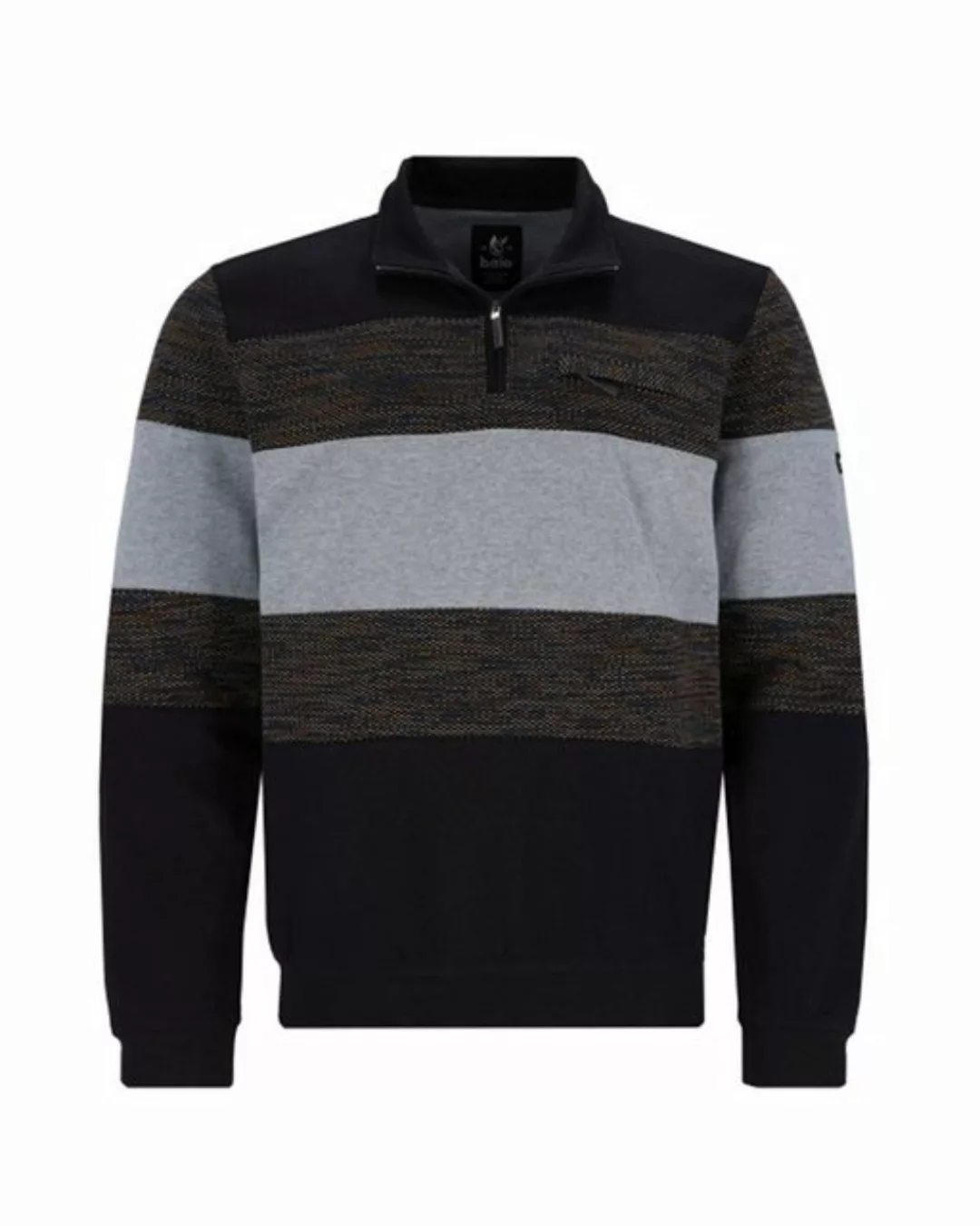 Hajo Sweatshirt Herren Troyer Kragen (1-tlg) Stay Fresh Bügelfrei günstig online kaufen