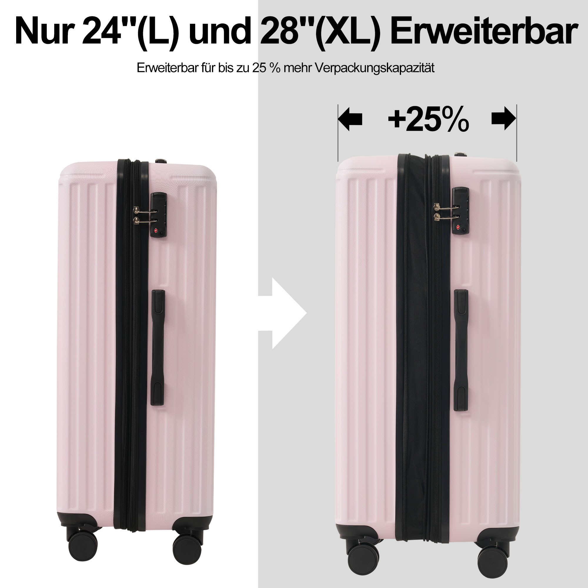 HAUSS SPOLE Trolleyset Gepäckset -Hartschalen-Koffer Handgepäck, günstig online kaufen