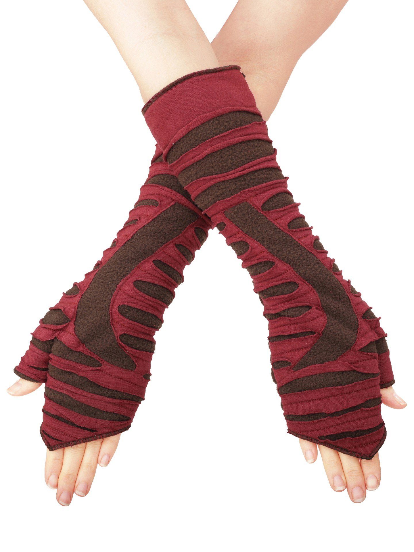 PUREWONDER Armstulpen Pulswärmer Patchwork Handstulpen hw23 günstig online kaufen