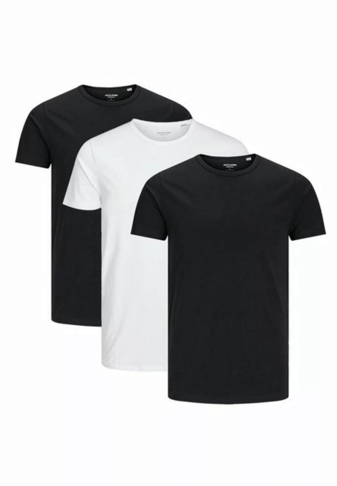 Jack & Jones T-Shirt 3er Pack Basic (Spar-Set, 3-tlg) T-Shirt - Baumwolle - günstig online kaufen