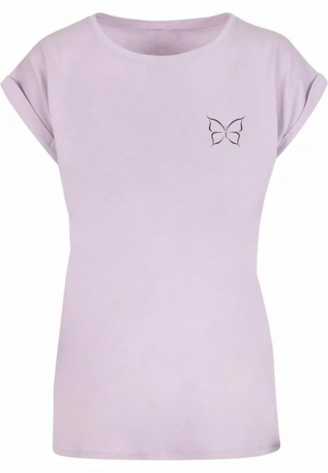 Merchcode T-Shirt Merchcode Damen Ladies Spring - Butterfly T-Shirt (1-tlg) günstig online kaufen