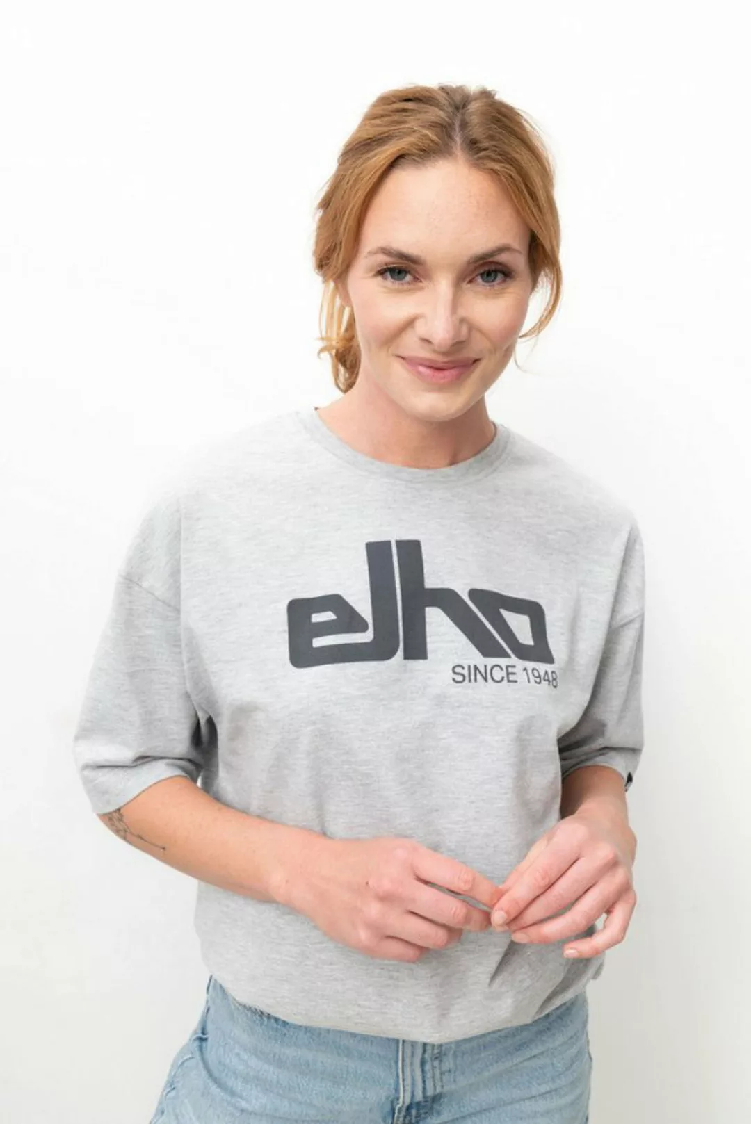 Elho Rundhalsshirt mit elho Logo-Print günstig online kaufen