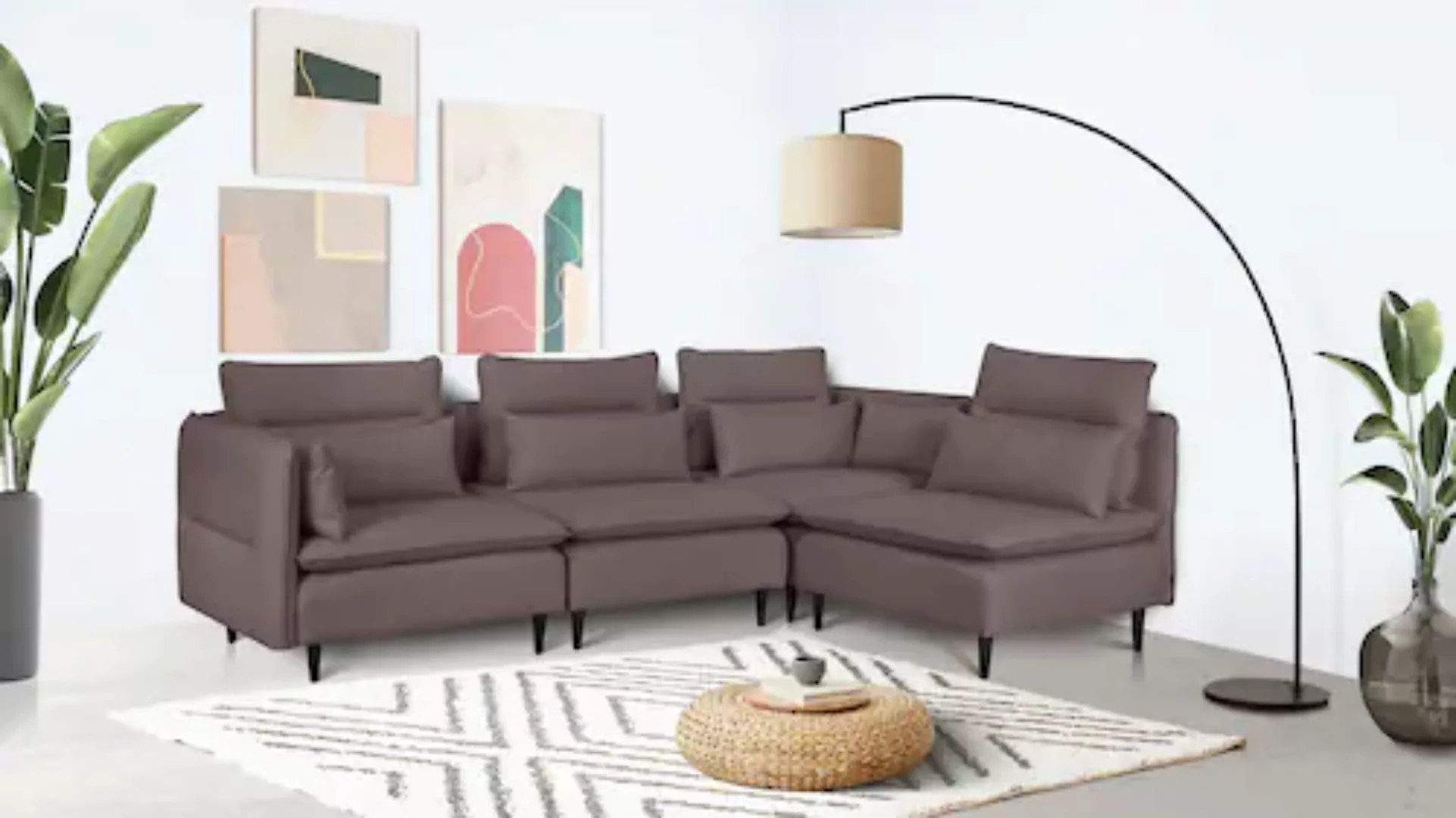 andas Ecksofa "ALVIK L-Form", zusammengesetzt aus Modulen, erweiterbar mit günstig online kaufen