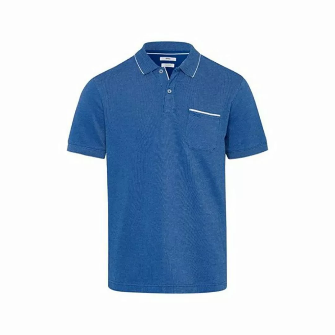 Brax Poloshirt blau regular fit (1-tlg) günstig online kaufen