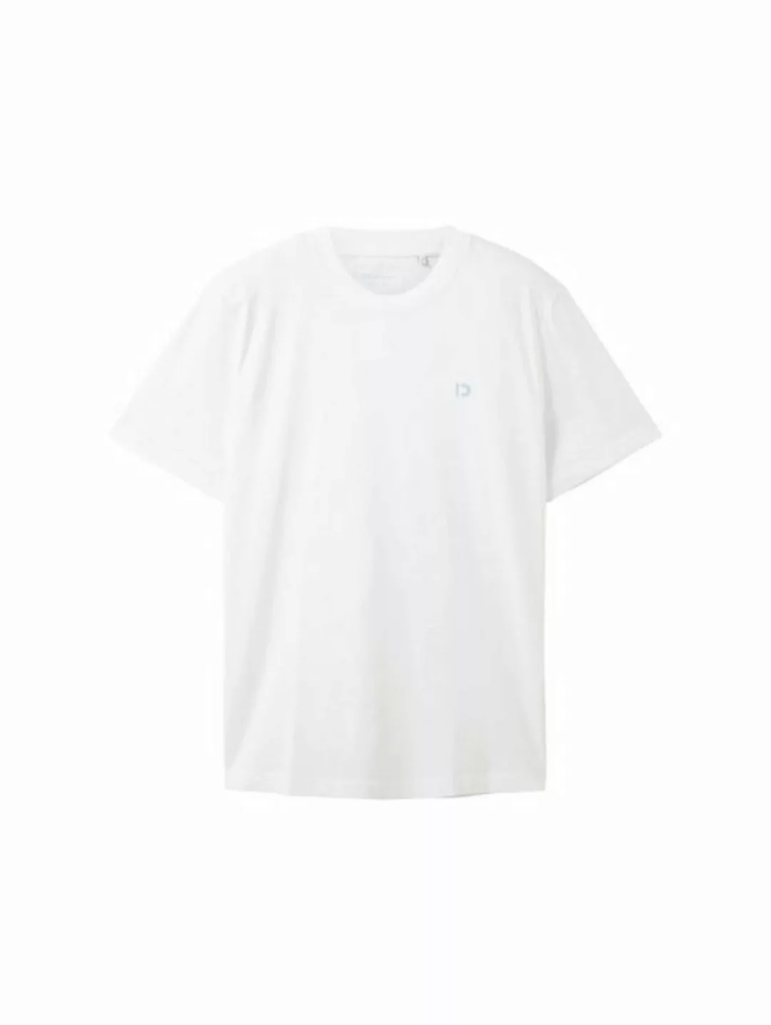 TOM TAILOR Denim T-Shirt "Crewneck", mit kleinem Logo-Print günstig online kaufen