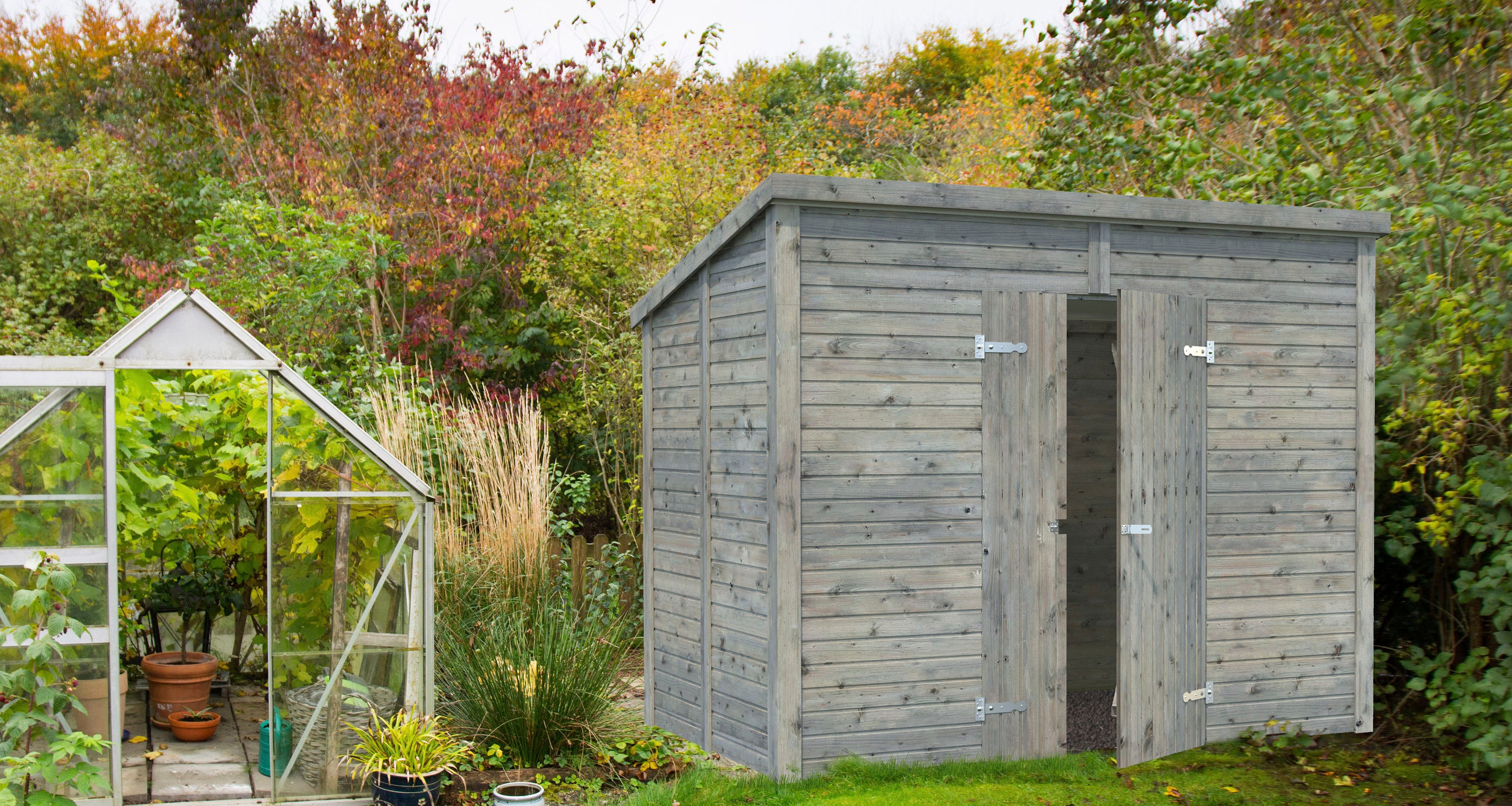 Palmako Gerätehaus "Leif", grau günstig online kaufen