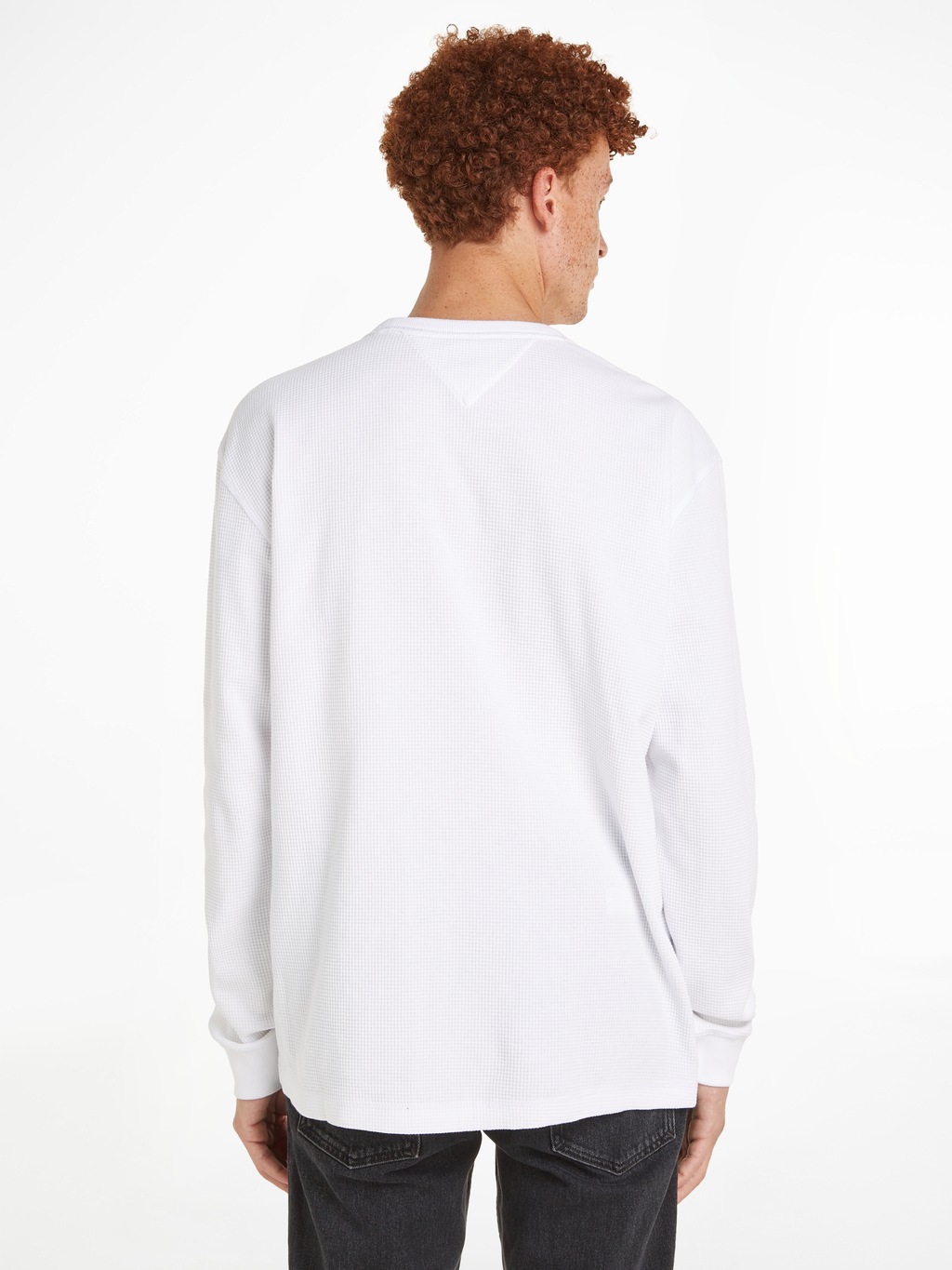 Tommy Jeans Langarmshirt "TJM REG LS WAFFLE TEE", mit Markenlabel am Bund günstig online kaufen