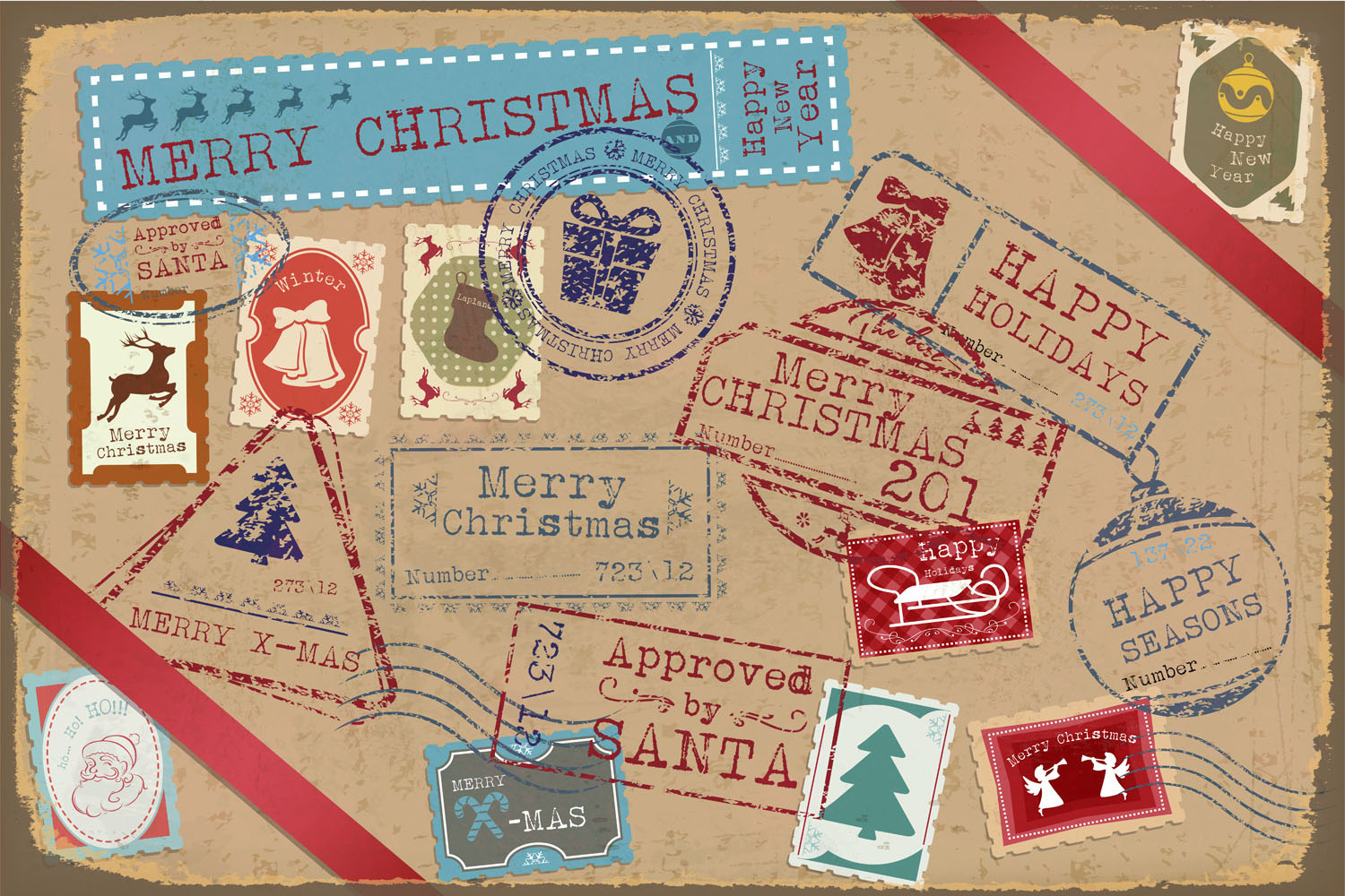 queence Metallbild »Christmas Card«, (1 St.), Stahlschilder günstig online kaufen