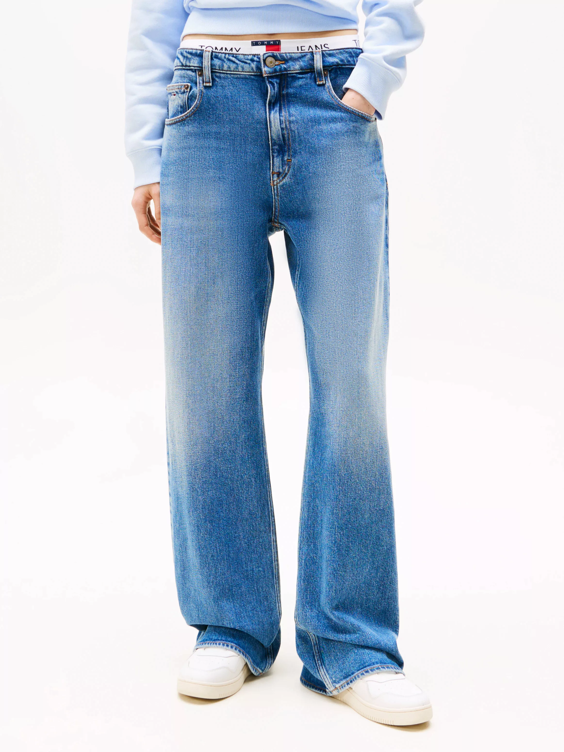 Tommy Jeans Relax-fit-Jeans "MIA MR RLXD STR", in blauer Waschung, mit Hamm günstig online kaufen