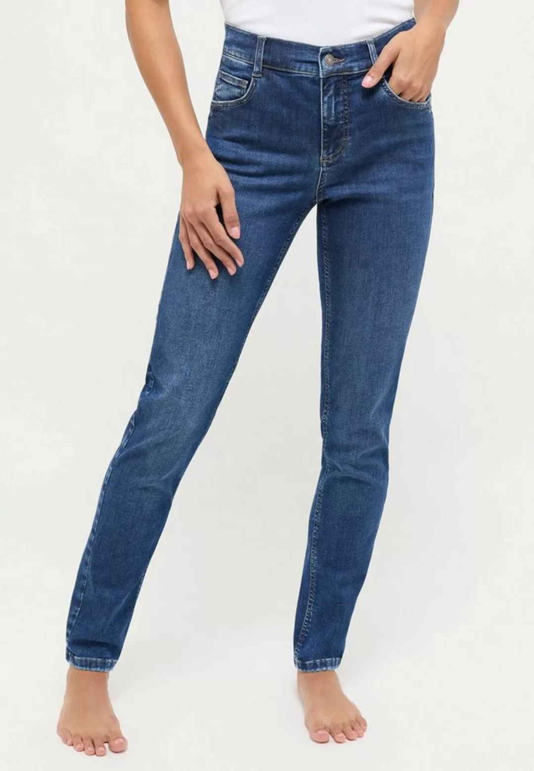 ANGELS Slim-fit-Jeans Jeans Skinny Push Up mit Label-Applikationen günstig online kaufen