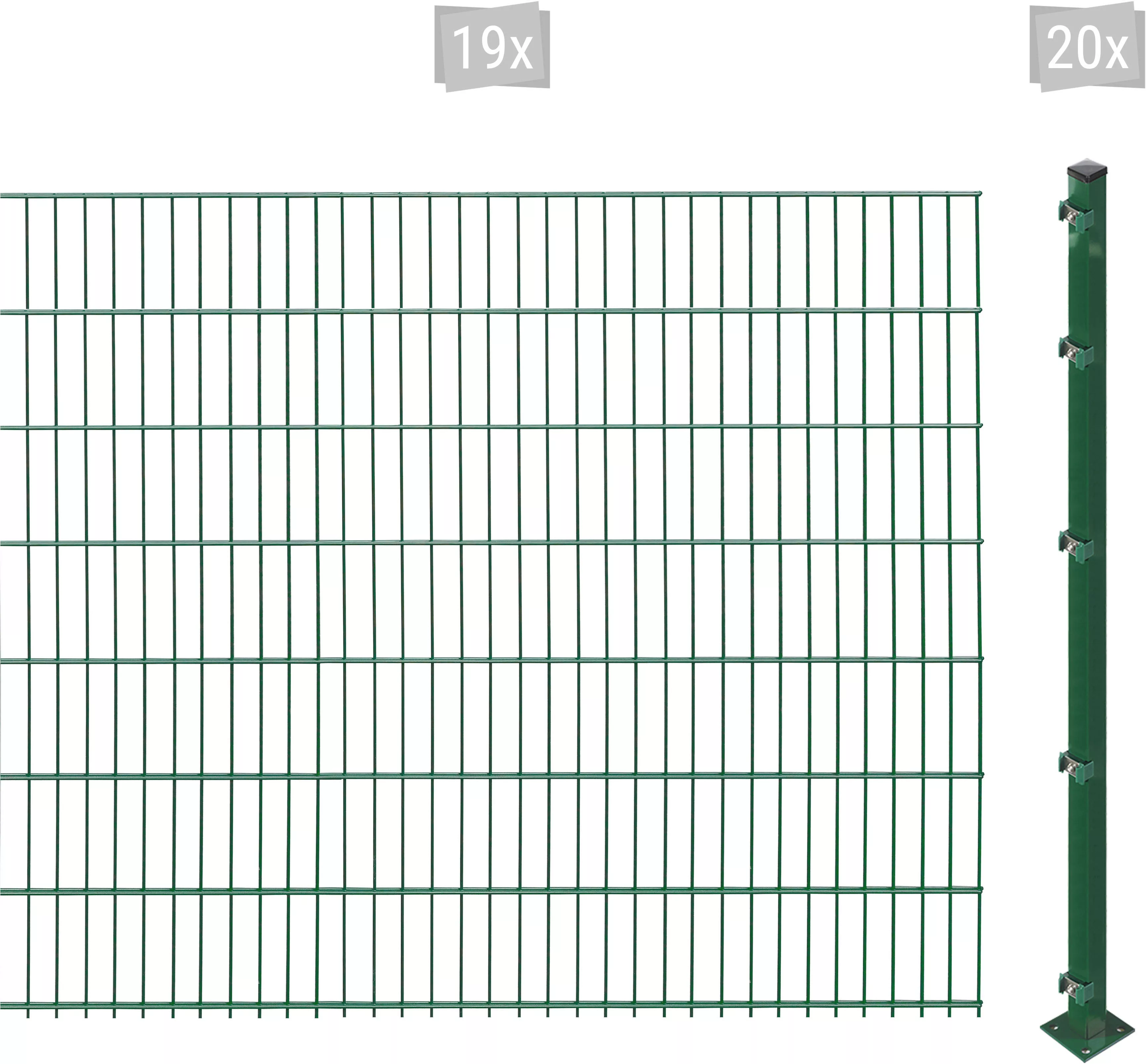 Arvotec Doppelstabmattenzaun "ESSENTIAL 143 zum Aufschrauben", Zaunhöhe 143 günstig online kaufen