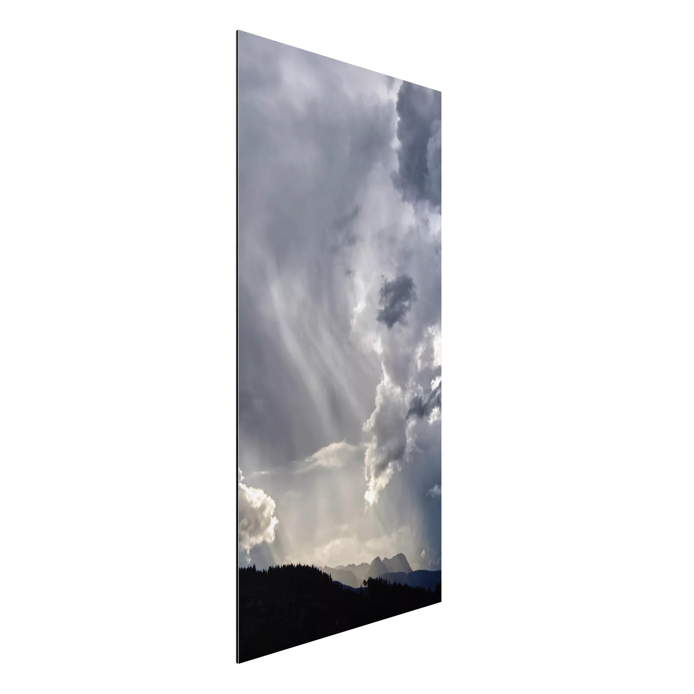 Alu-Dibond Bild Wilde Wolken günstig online kaufen