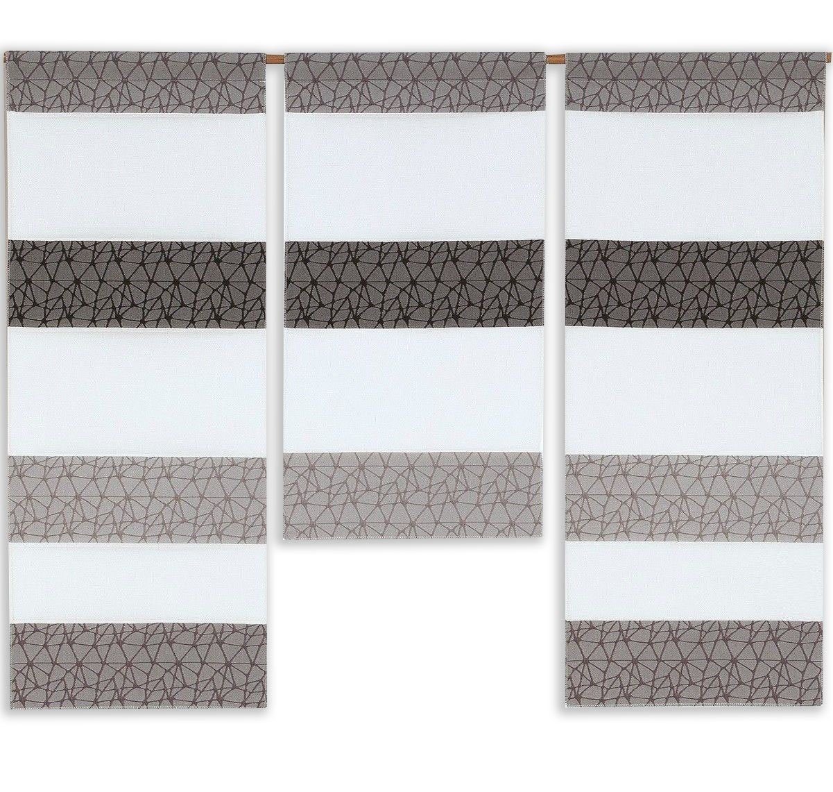 Clever-Kauf-24 Scheibengardine Mini Flächenvorhang Set 2280 günstig online kaufen