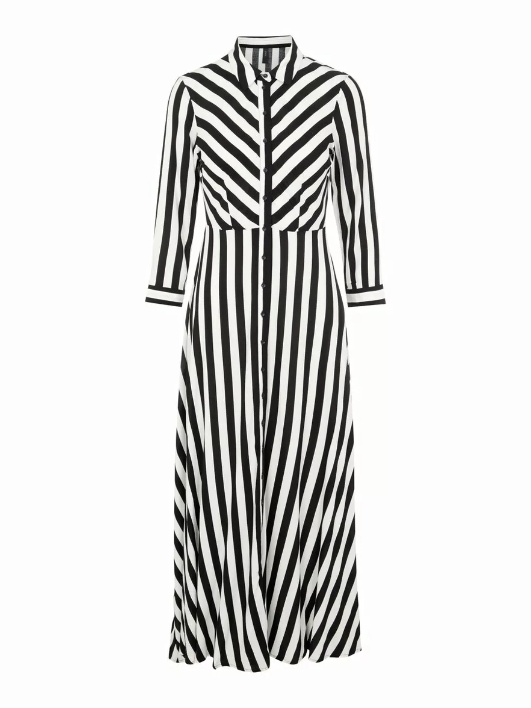 Yas Savanna Langarm Langes Kleid XL Black / Stripes W White Stripes günstig online kaufen