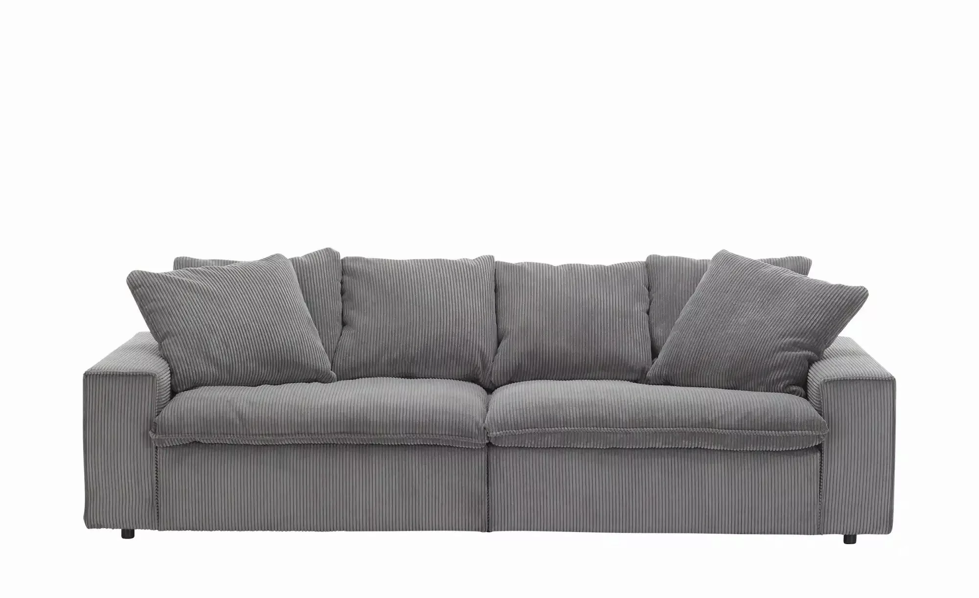 Cord-Big Sofa  Kini ¦ grau ¦ Maße (cm): B: 260 H: 83 T: 120 Polstermöbel > günstig online kaufen