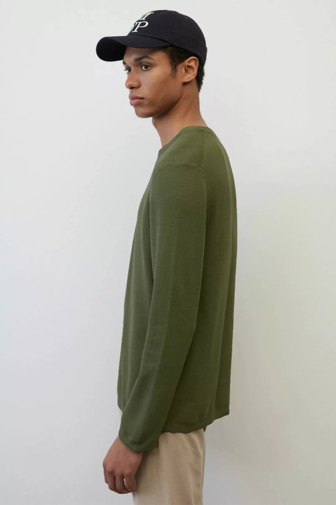 Marc O'Polo Pullover O-Ausschnitt Dunkelgrün - Größe XL günstig online kaufen