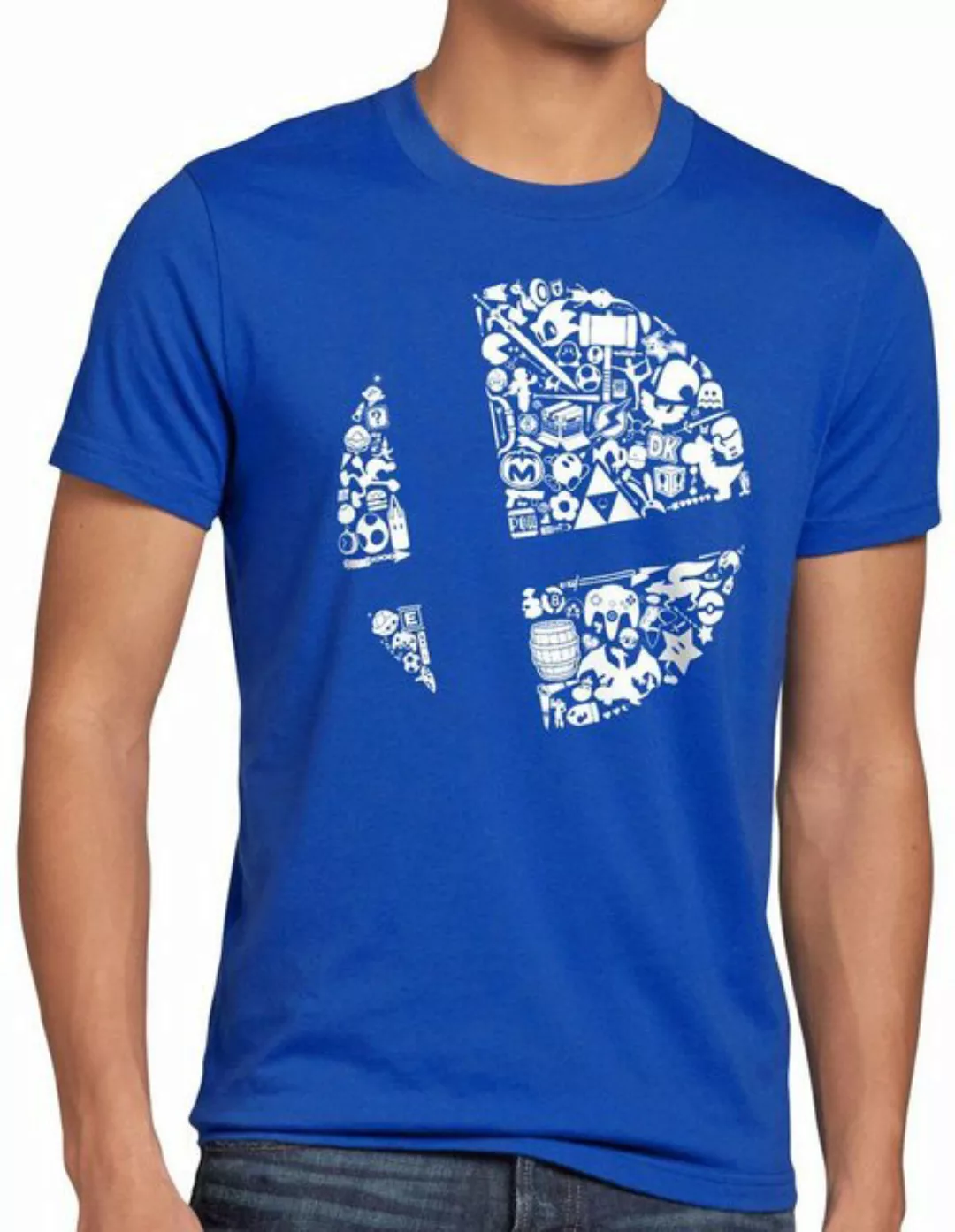style3 Print-Shirt Herren T-Shirt Brawler ultimate bros switch günstig online kaufen