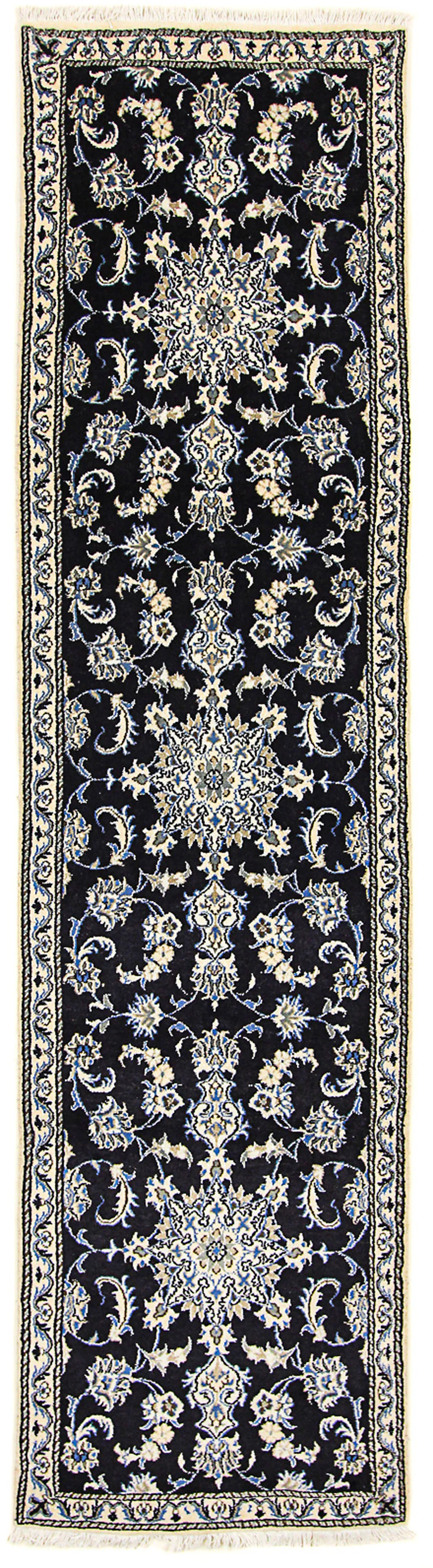 morgenland Orientteppich »Perser - Nain - 310 x 78 cm - dunkelblau«, rechte günstig online kaufen