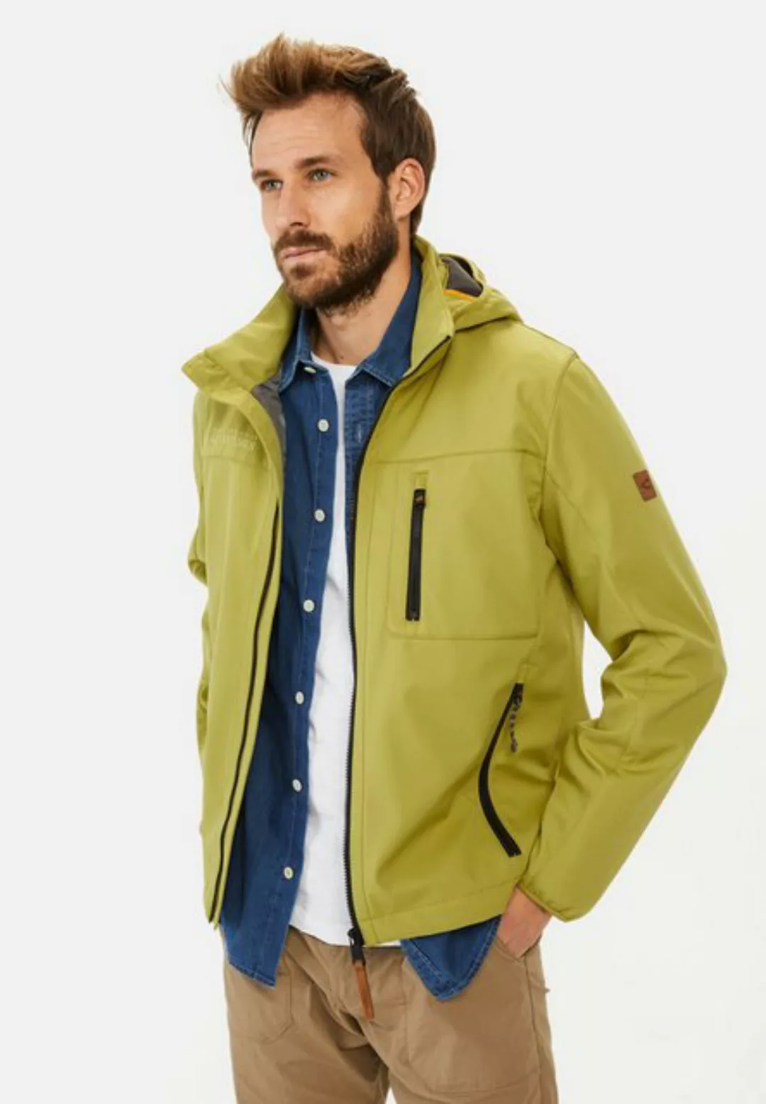 camel active Blouson mit reflektierenden Details Markenlogo günstig online kaufen