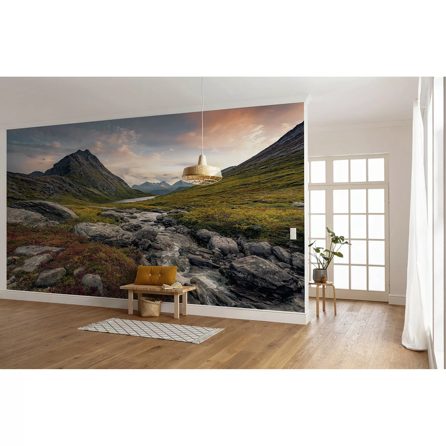 KOMAR Vlies Fototapete - Schroffes Paradies - Größe 450 x 280 cm mehrfarbig günstig online kaufen