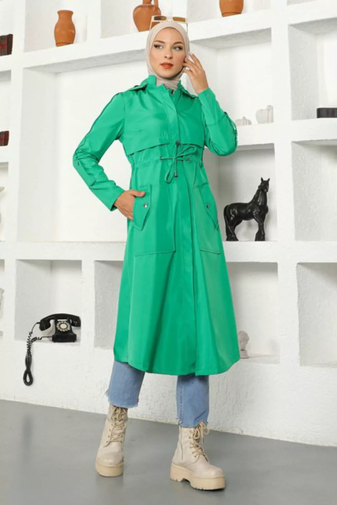 MODAMİHRAM Trenchcoat Kapuzen-Trenchcoat günstig online kaufen