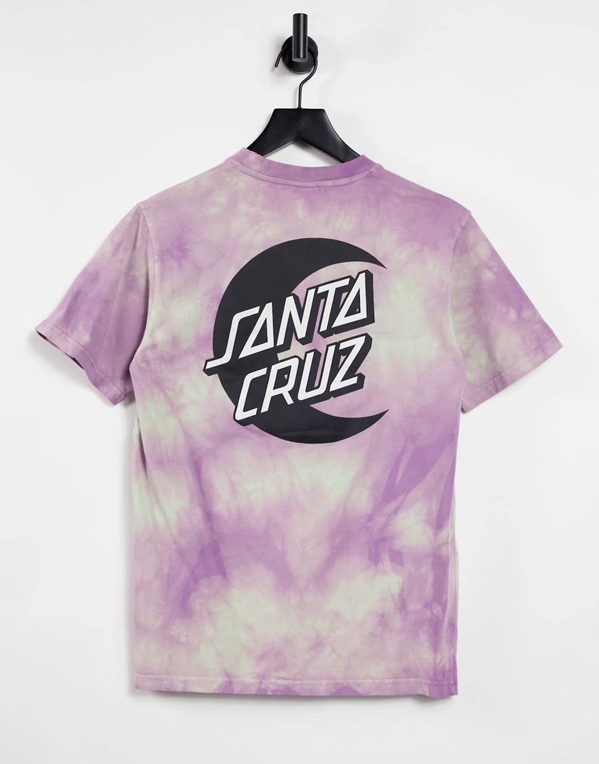 Santa Cruz – Moon Dot Mono – T-Shirt mit Batikmuster-Blau günstig online kaufen