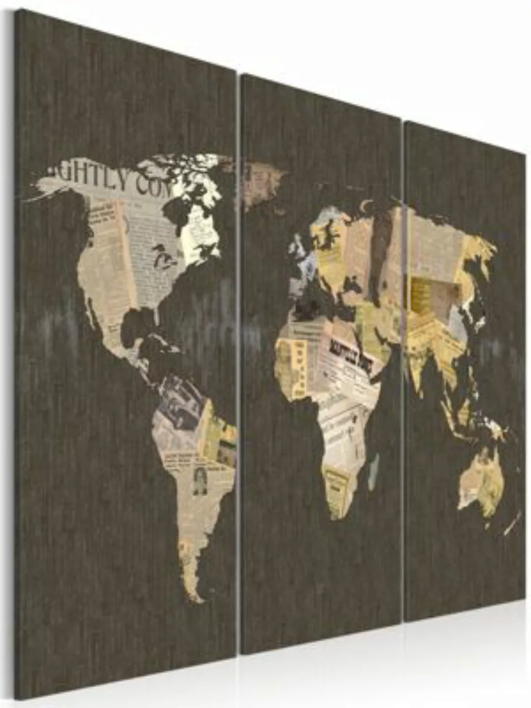 artgeist Wandbild Nachrichten aus der Welt - Triptychon mehrfarbig Gr. 60 x günstig online kaufen