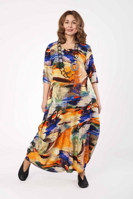 déjà vu Fashion Sommerkleid Arden Kleid in Tulpenform aus Leinen und Viskos günstig online kaufen
