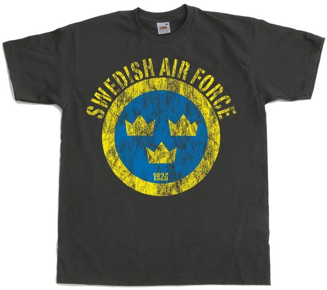 Hybris T-Shirt Swedish Airforce Distressed T-Shirt günstig online kaufen