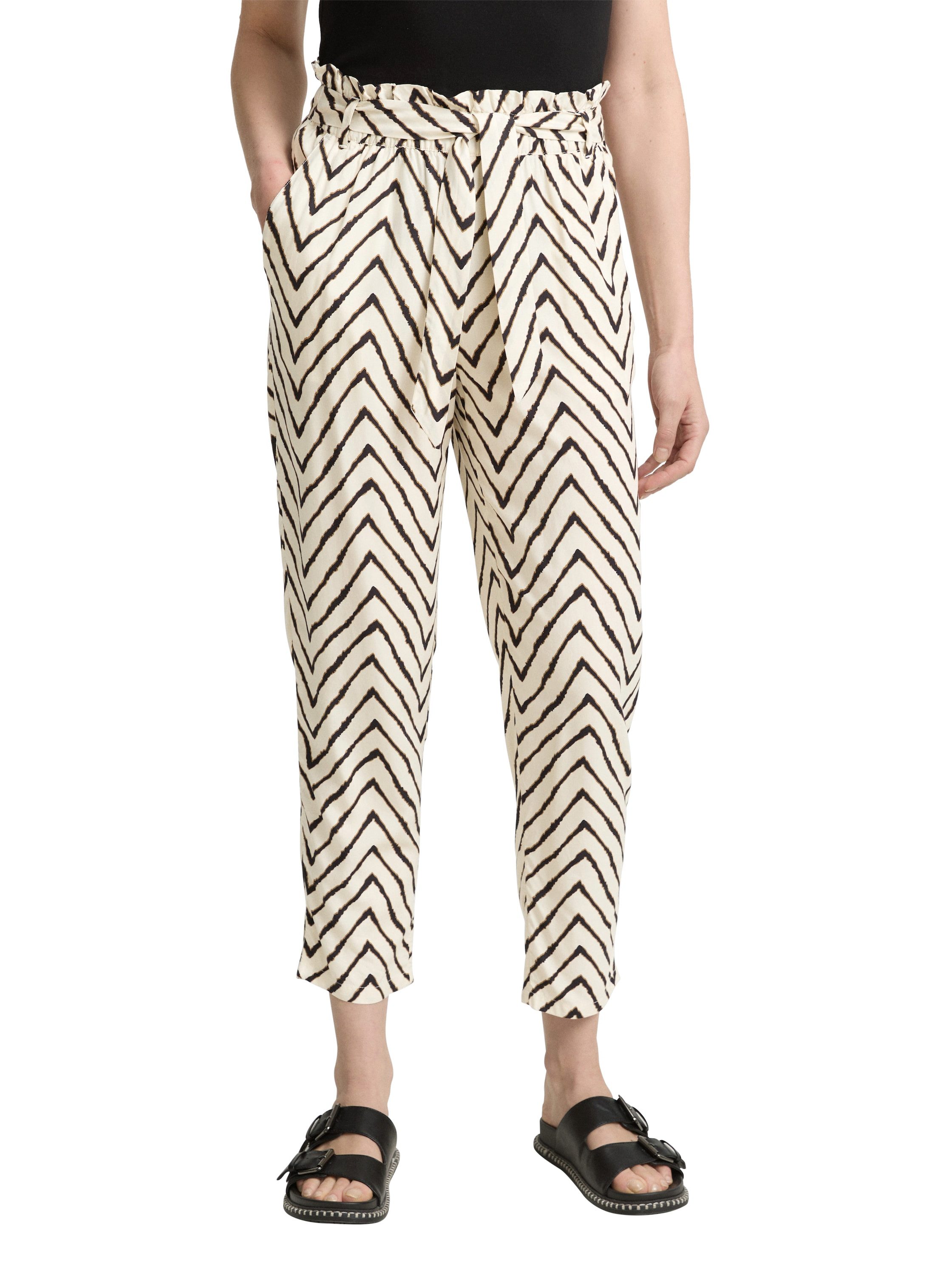 TOM TAILOR Stoffhose Sommerhose mit Bindegürtel günstig online kaufen