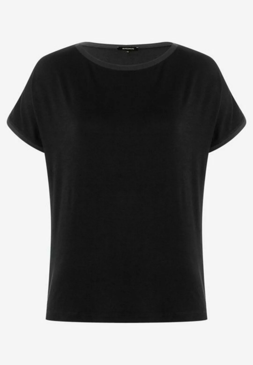 T-Shirt mit Chiffonkante, schwarz, Frühjahrs-Kollektion günstig online kaufen