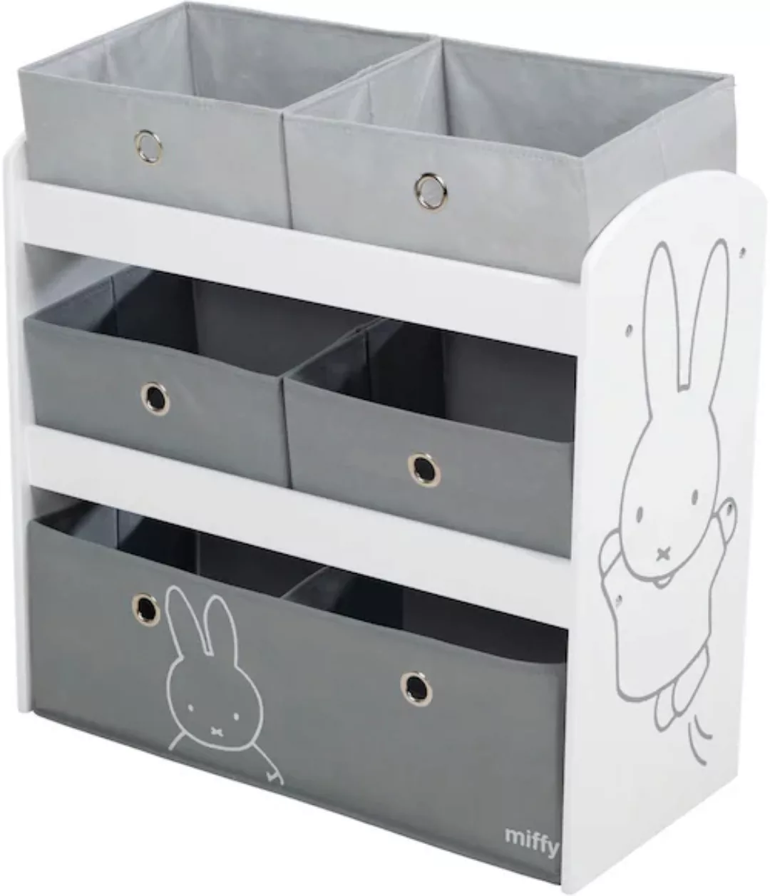 roba® Kinderregal »miffy®, grau« günstig online kaufen