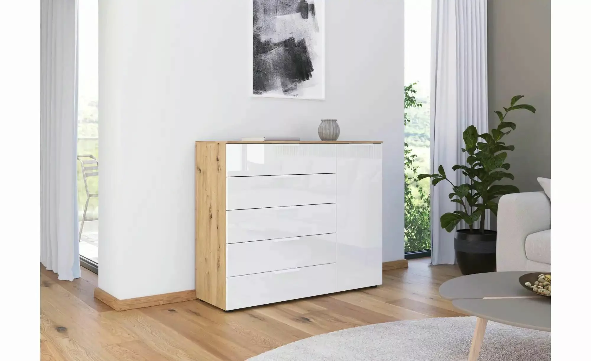 Sideboard   ¦ holzfarben ¦ Maße (cm): B: 120 H: 100 Kommoden & Sideboards > günstig online kaufen