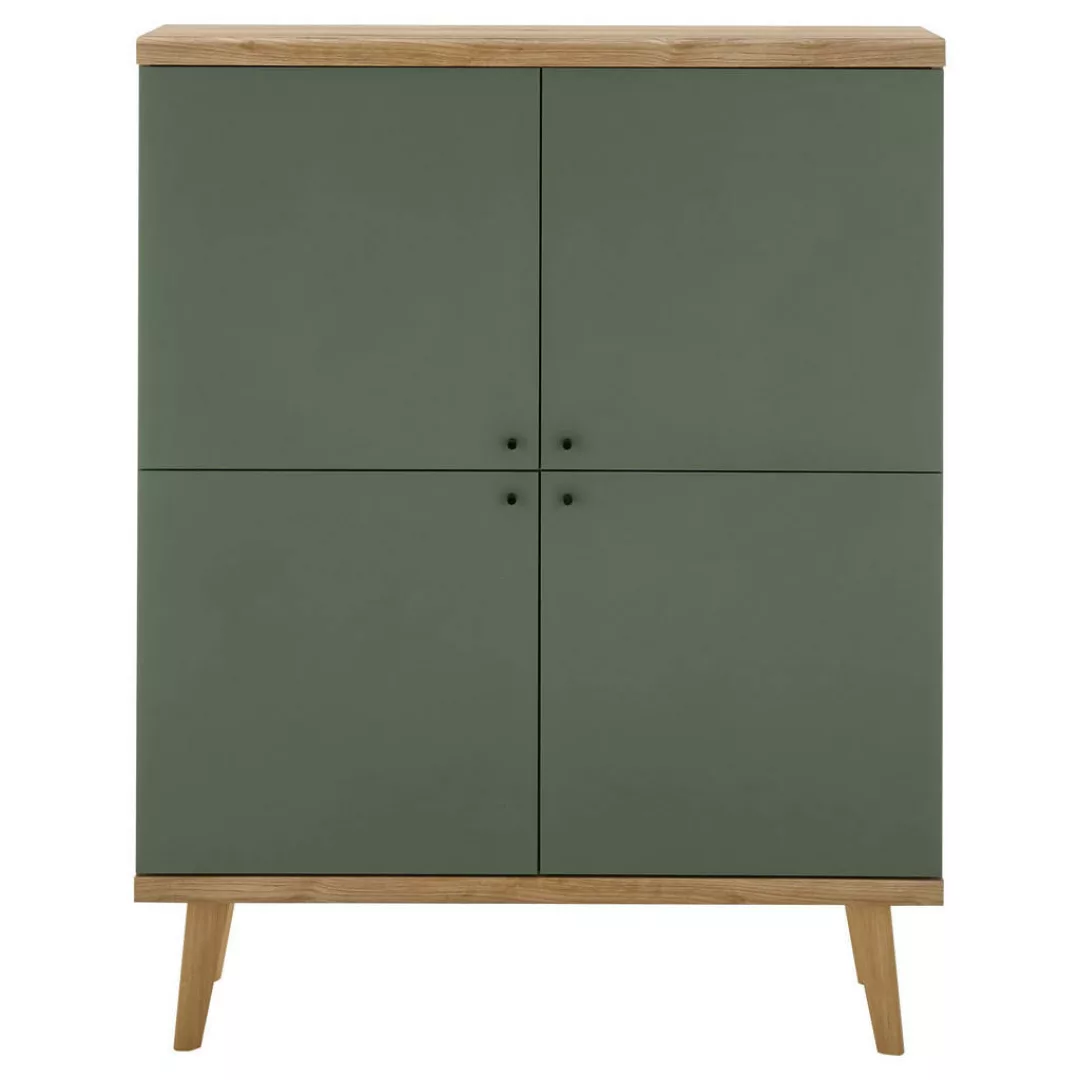 Highboard Alva Eiche Evoke Coast Nachbildung salbei B/H/T: ca. 107x134x40 c günstig online kaufen