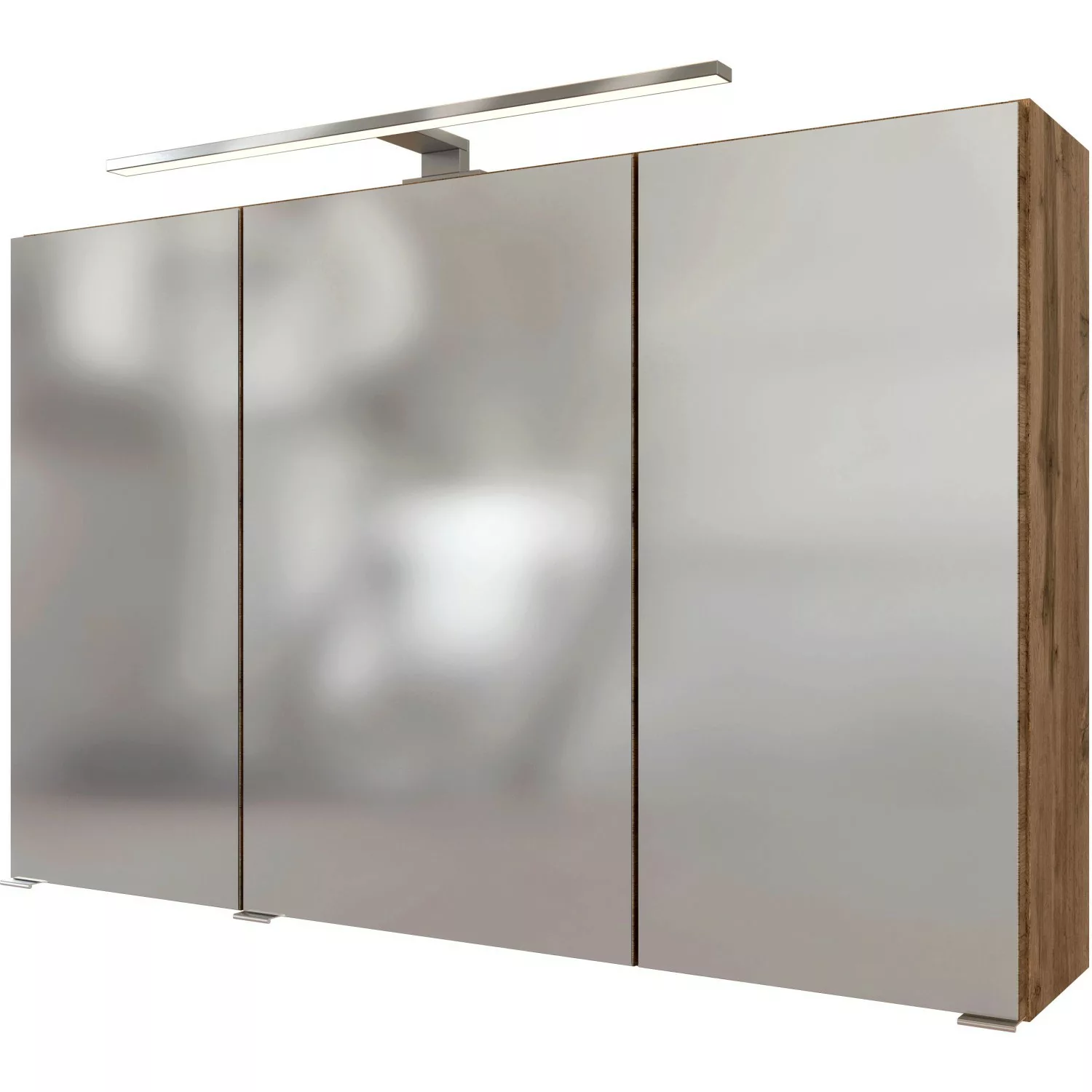 Held Spiegelschrank Ferrara Eiche 100 cm mit Softclose Türen günstig online kaufen