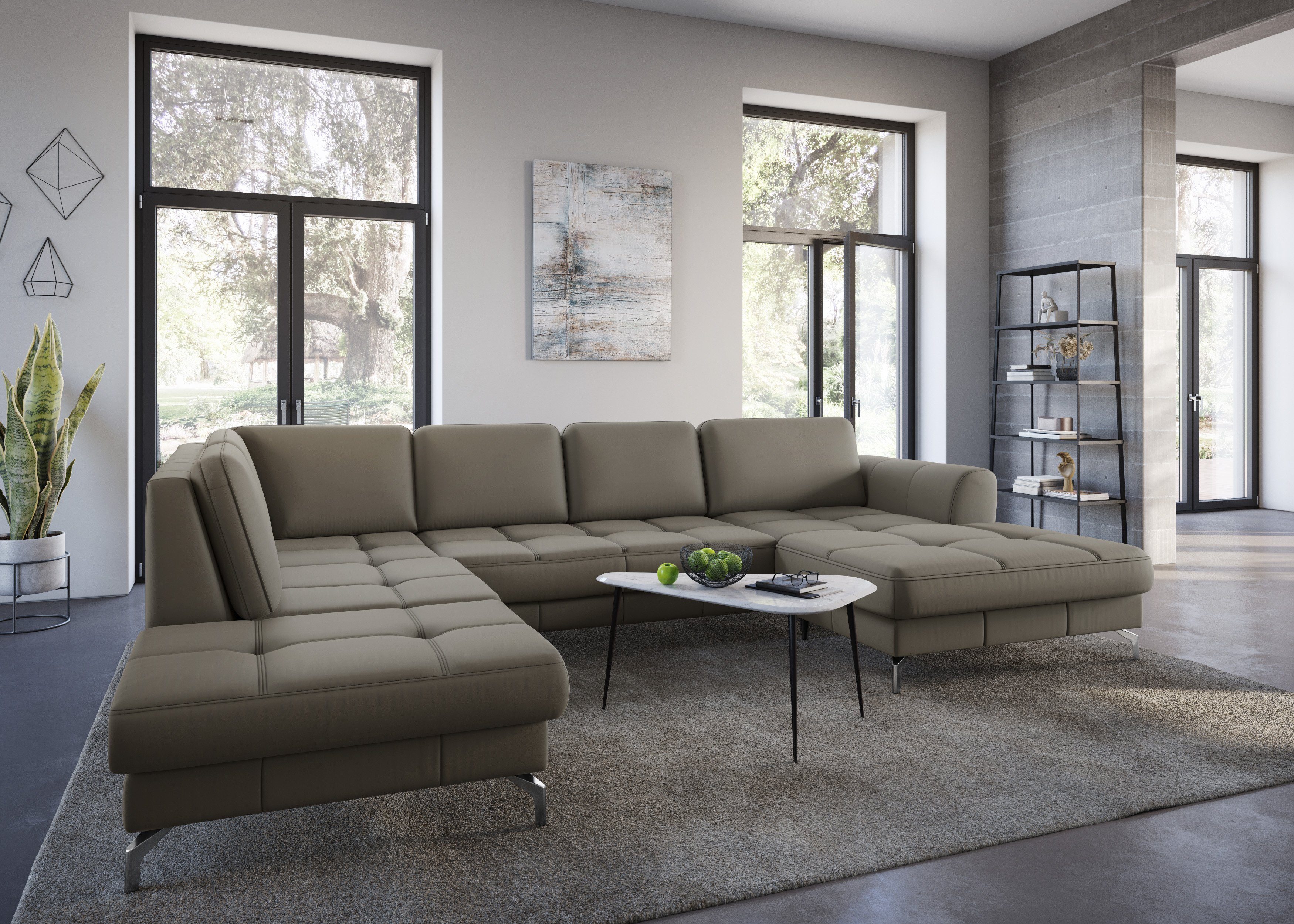 sit&more Wohnlandschaft "Bendigo U-Form", inklusive Sitztiefenverstellung, günstig online kaufen