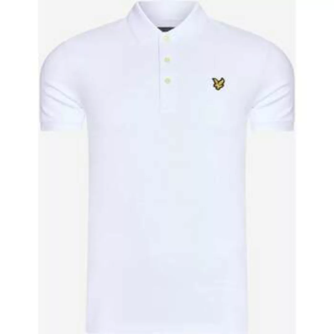 Lyle & Scott  T-Shirts & Poloshirts Einfarbiges Poloshirt - weiß günstig online kaufen