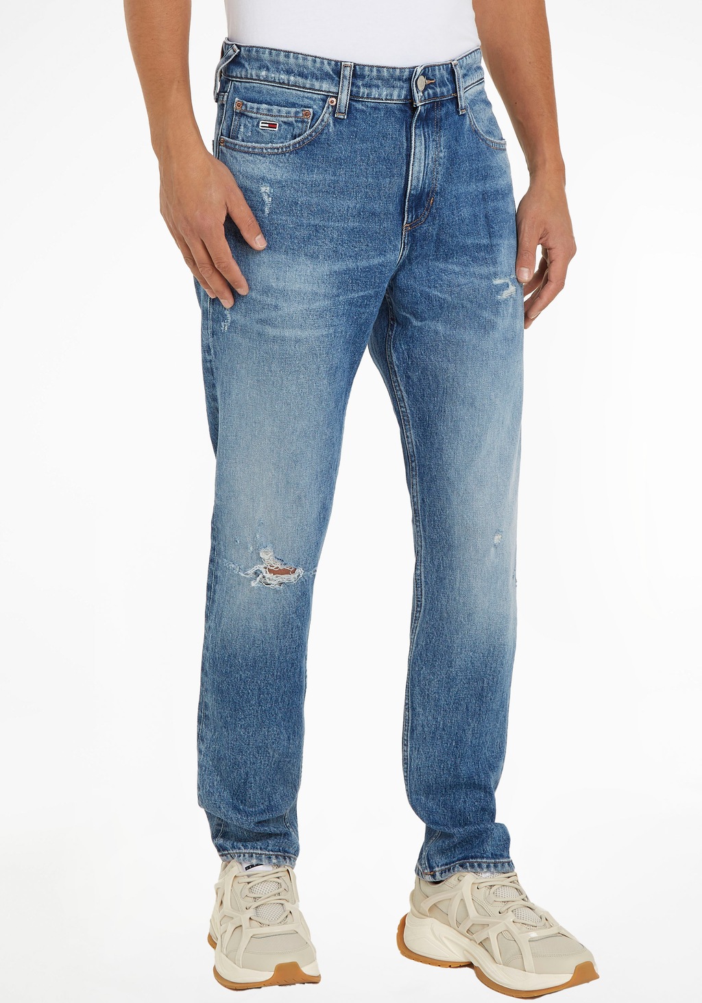 Tommy Jeans Slim-fit-Jeans "Scanton Slim Denim", mit Used-Effekten günstig online kaufen