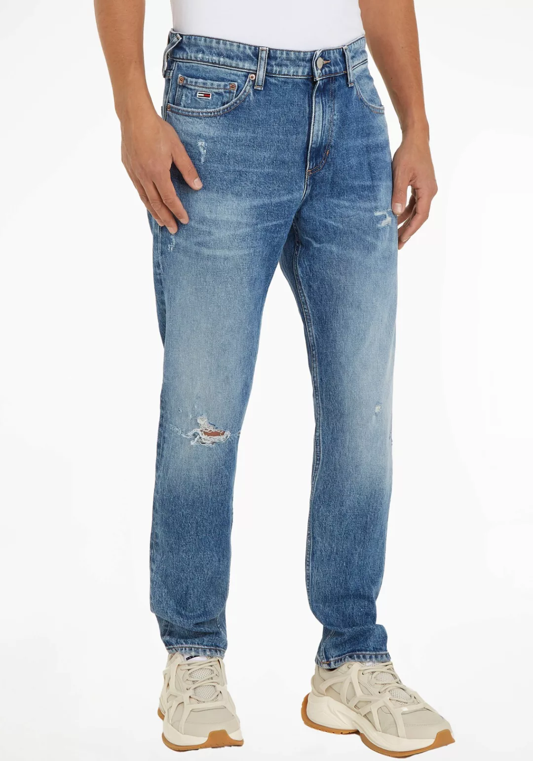 Tommy Jeans Slim-fit-Jeans "Scanton Slim Denim", mit Used-Effekten günstig online kaufen