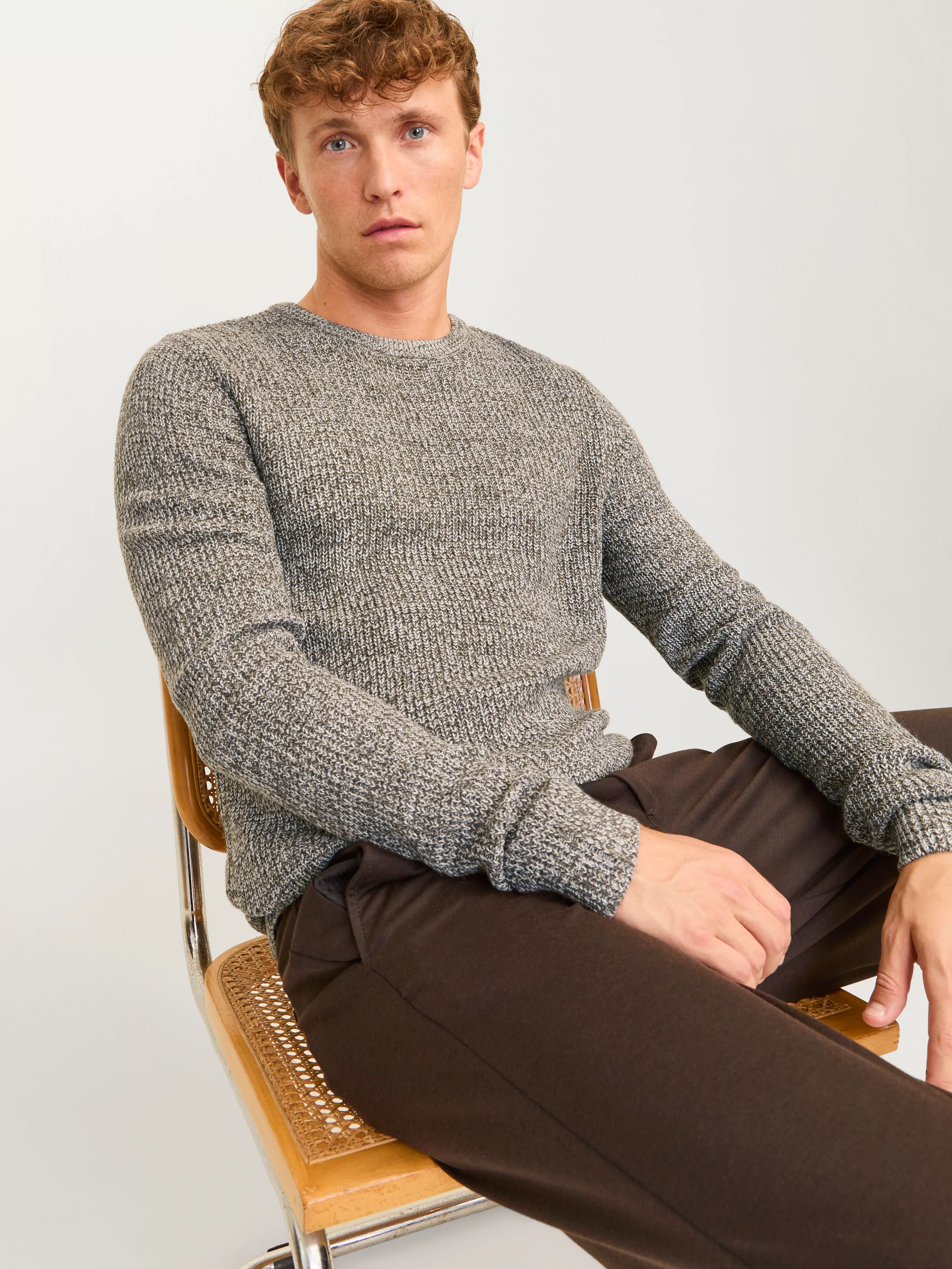 Jack & Jones Rundhalspullover JJELEWIS KNIT CREW NECK SN günstig online kaufen